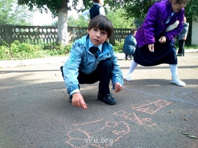 Мелом на асфальте...