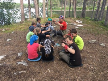 Учимся вязать узлы...