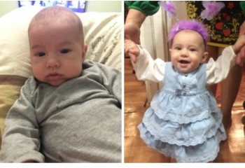 Слева - Лешенька, справа Северинка