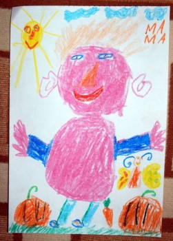 Наши рисунки- мнение психологов - Мама портрет.jpg