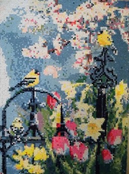 Картина в технике алмазной мозаики.