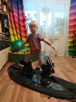 Примеряемся сразу к папиному борду)))