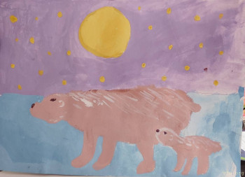 Медведица с медвежонком