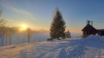 Зима в нашей деревне.