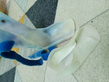 Очень мягкий белый пластиковый башмачок