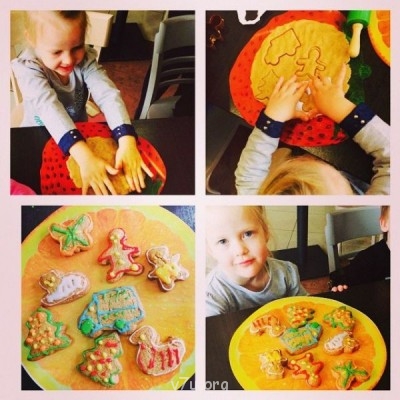 Сегодня были на мк по приготовлению имбирного печенья
