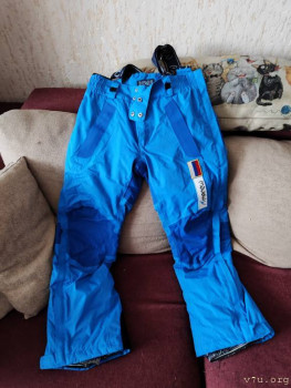 Штаны самосбросы горнолыжные. Можно использовать для детей с ПОДА, молнии растягивается по бокам полностью