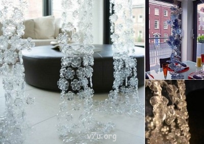 Украшения для участка - занавес из бутылок.jpg