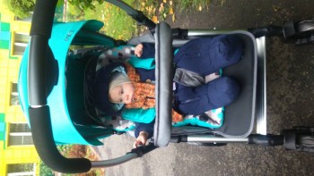 В нашей коляске. С собой привезли