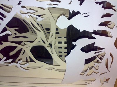 Техника бумажный тунель