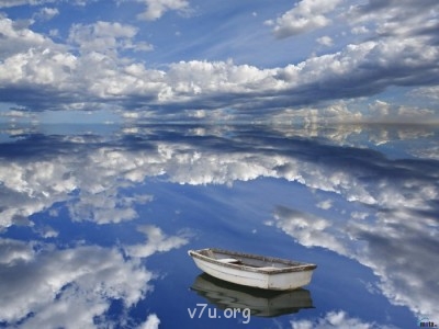 Ваше состояние души: мысли и чувства в картинке или мелодии - лодка небо.jpg