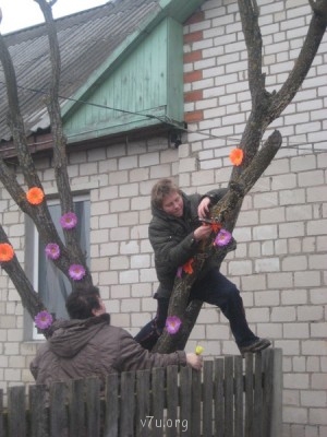 И решили мы сделать сказочное дерево