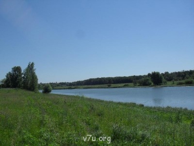 Наша Чапаевка. Речки здесь все с голыми берегами.