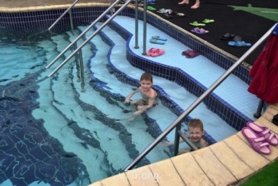 Целебный горячий бассейн в Тюмени, вода +41, воздух +2