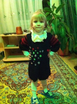 пальто на весну из остатков ниток