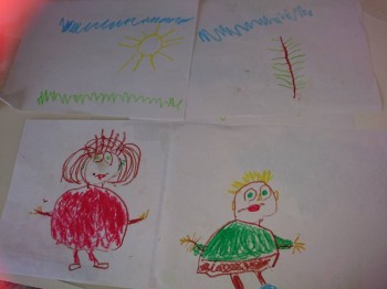 После проговаривания. Мама и Сеня. И немного лета. Все сам.